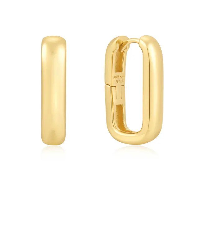 Ania Haie Wide Paper Clip Earrings
