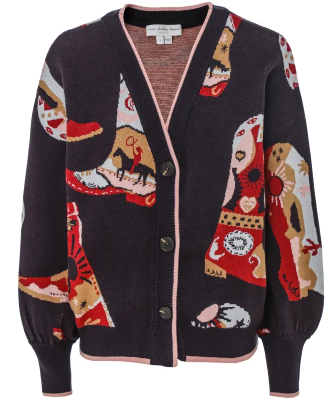 Never Fully Dressed Cowboy Boots Cardigan