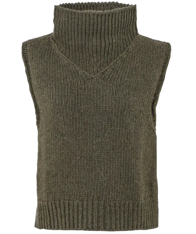 Lurdes Bergada Wool-Blend Knit Tank top