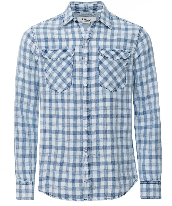 Replay Check Pocket Shirt