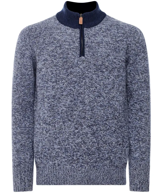 Jules B Lambswool Contrast Neck Jumper