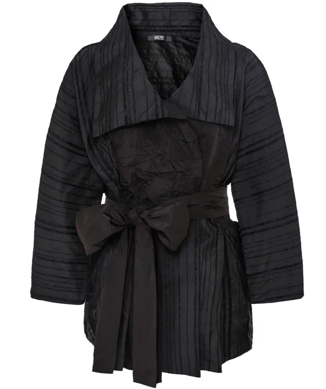 Bize Pleated Wrap Jacket