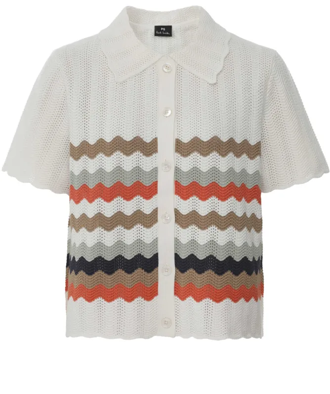 Paul Smith Zig Zag Stripe Knitted Top
