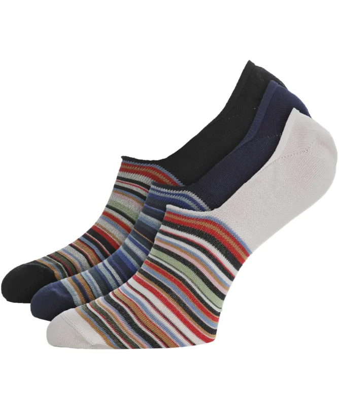 Paul Smith Striped No-Show Socks 3 Pack