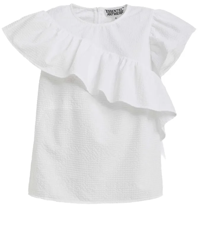 Essentiel Antwerp Joojoo Asymmetrical Ruffle Top
