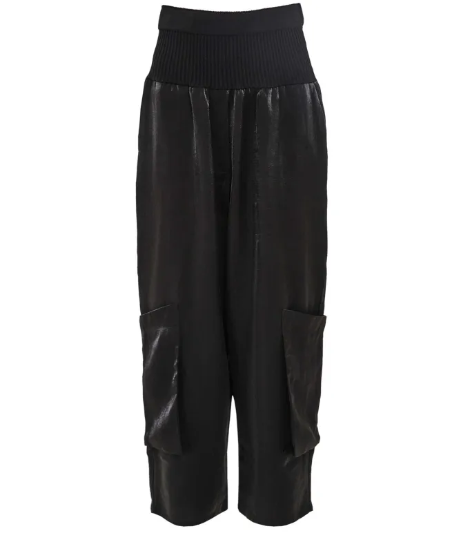 Bize Rib Knit Waist Trousers