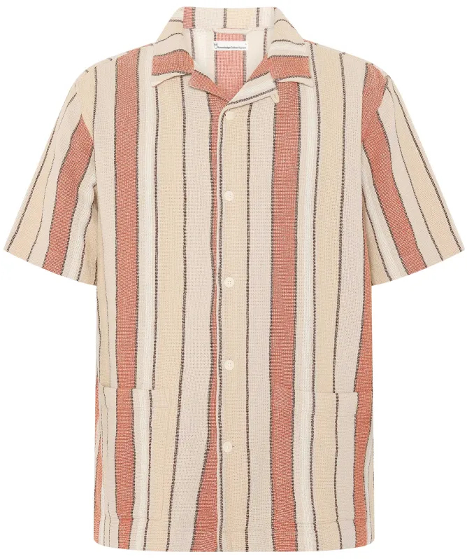 Knowledge Cotton Cotton Stripe Shirt
