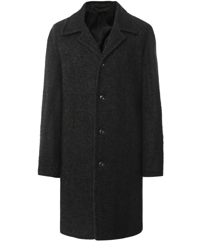 LBM 1911 Wool Herringbone Overcoat
