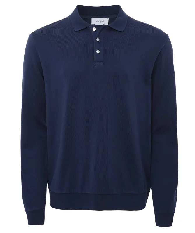 unfeigned Organic Cotton Long Sleeve Polo
