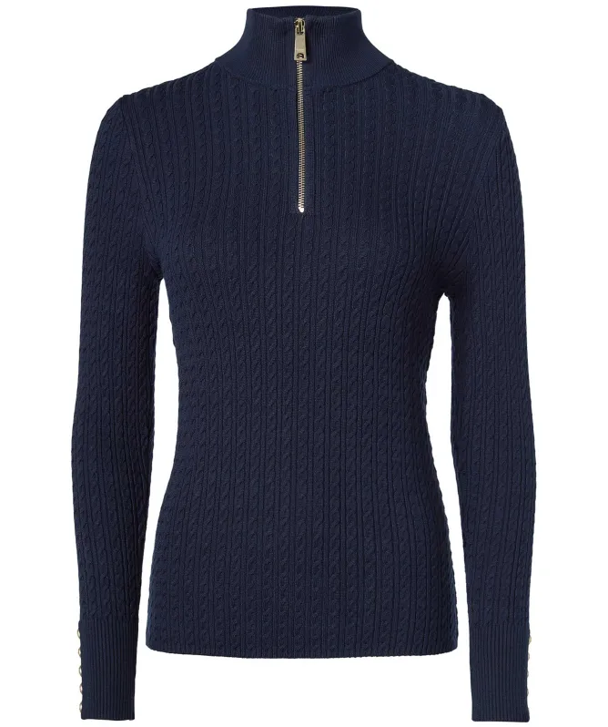 Holland Cooper Ava Half Zip Knit Sweater