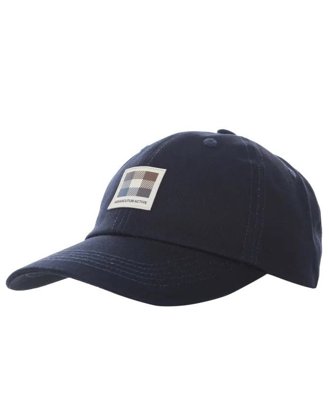 Aquascutum Iconic Rubber Patch Baseball Cap