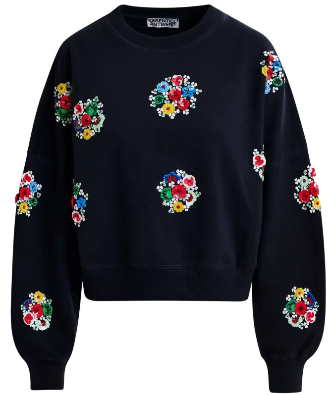 Essentiel Antwerp Itro Floral Embellished Jumper