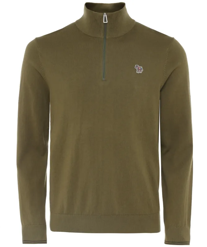 Paul Smith Zebra Logo Quarter Zipper Sweater