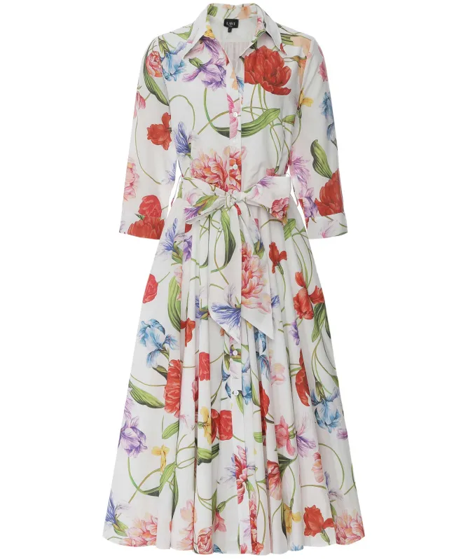 Lavi Spritz Shirt Midi Dress