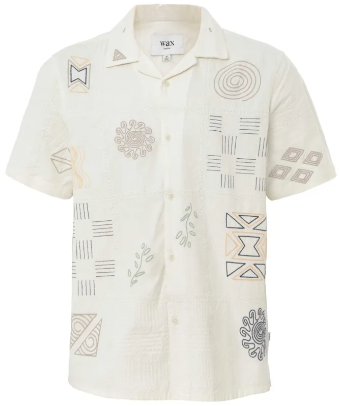 Wax London Doodle Embroidered Didcot Shirt