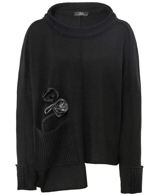 Bize Asymmetric Rose Jumper