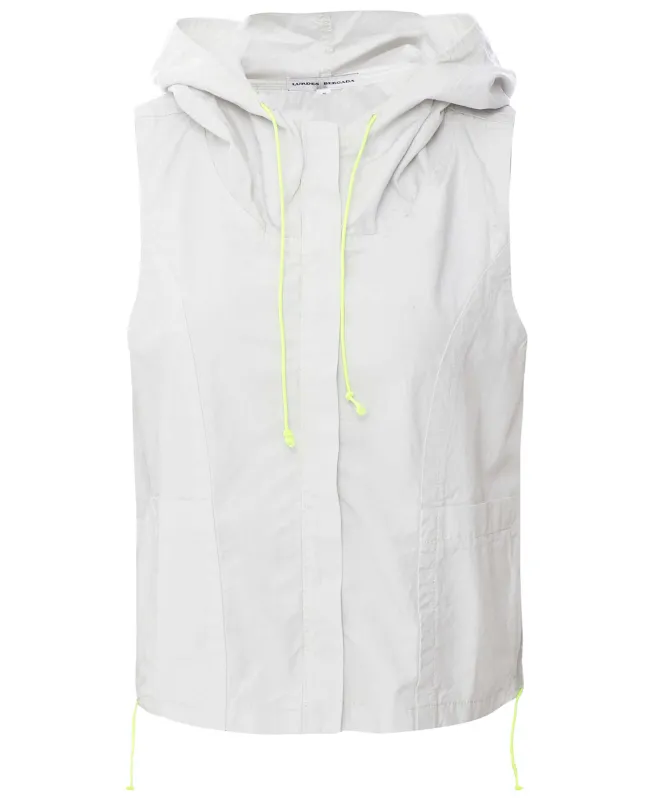 Lurdes Bergada Cropped Hooded Waistcoat