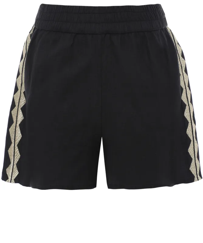 Greek Archaic Kori Feather Shorts
