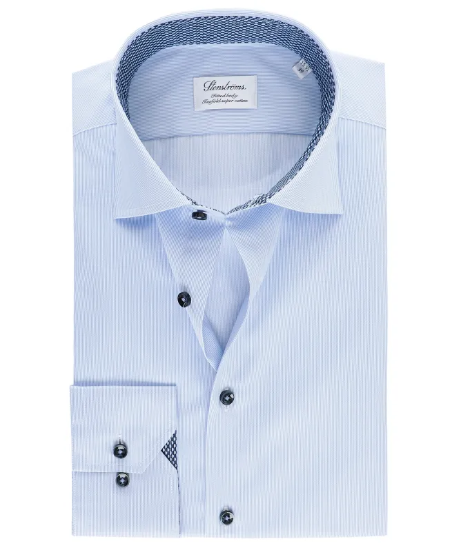 Stenstroms Fitted Body Striped Shirt