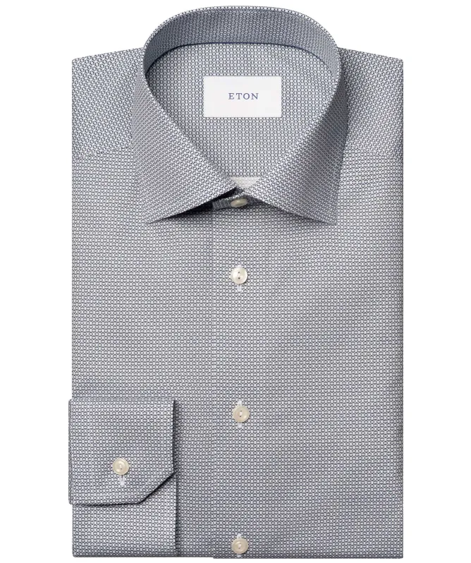 Eton Geometric Signature Twill Shirt