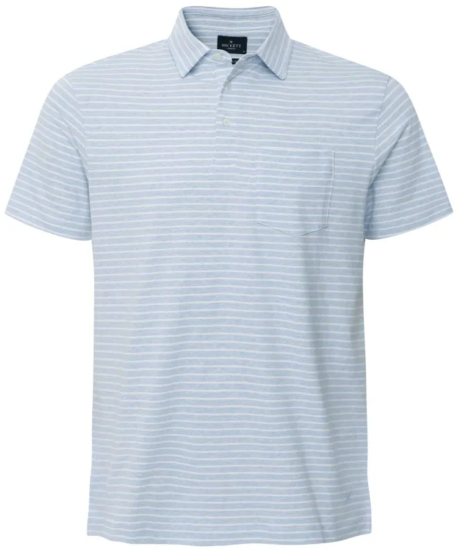 Hackett Striped Pocket Polo Shirt