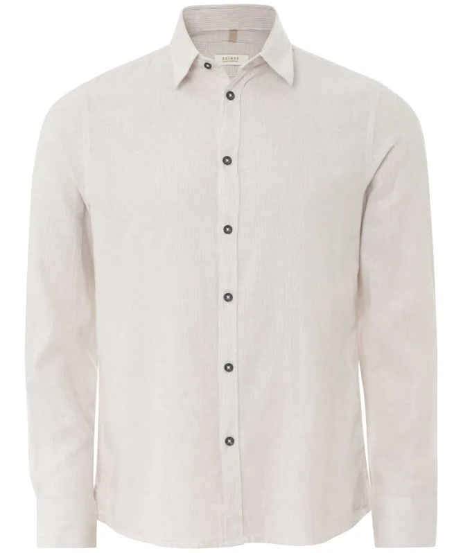 Seinse Cotton Linen Micro Striped Shirt
