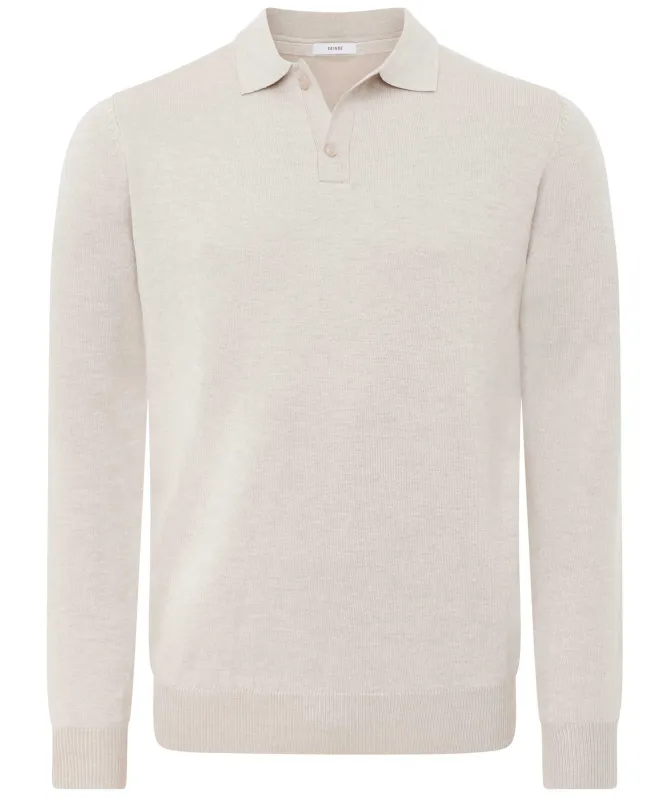 Seinse Knitted Long Sleeve Polo