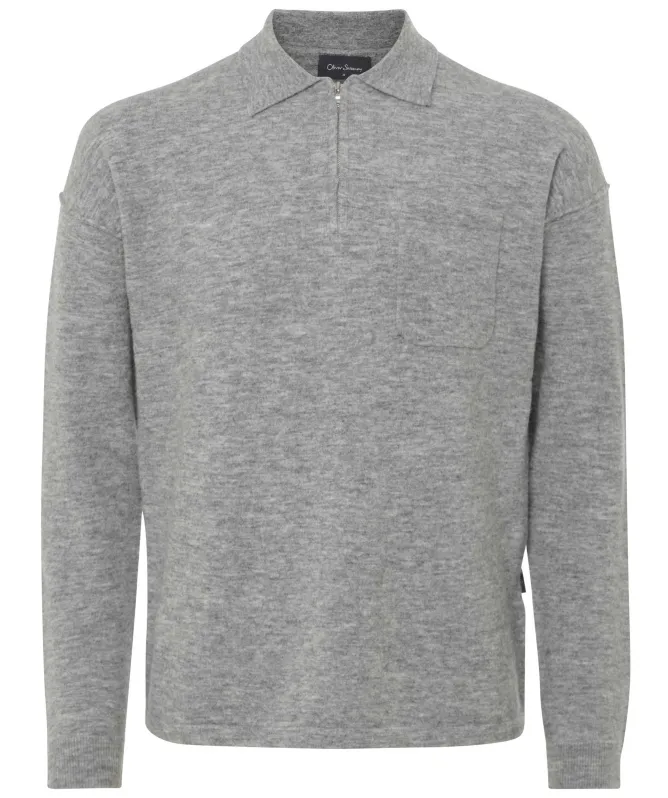 Oliver Sweeney Wool Alpaca Killala Zip Shirt