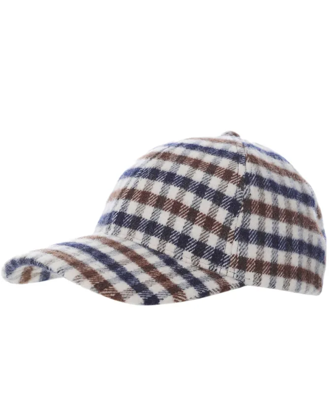 Aquascutum Club Check Baseball Cap