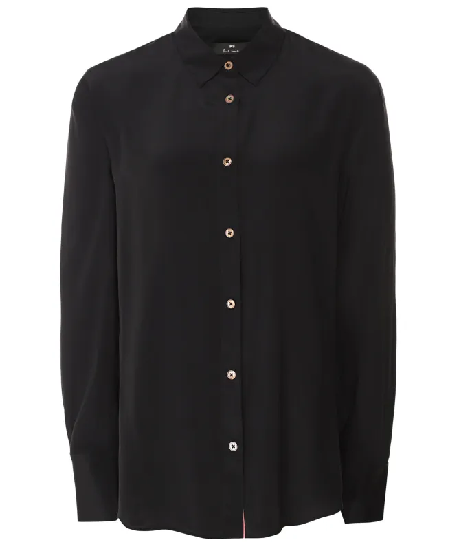 Paul Smith Silk Spray Swirl Placket Shirt