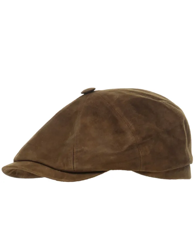 Stetson Nubuck Leather Hatteras Cap
