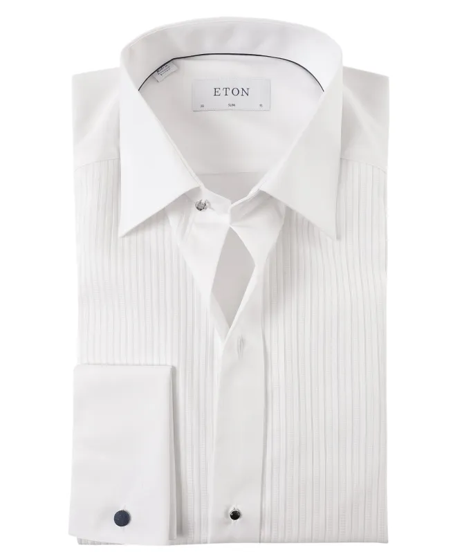 Eton Slim Fit Plissé Dress Shirt