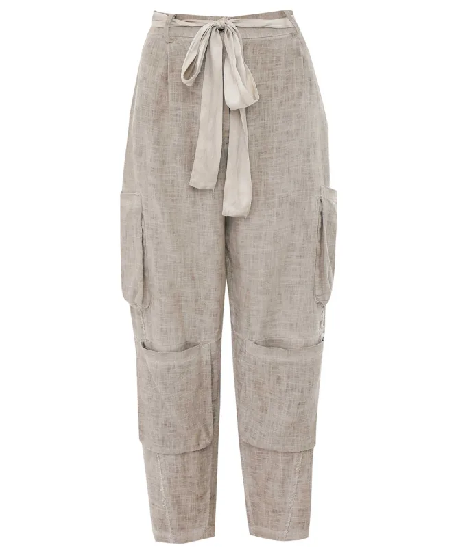 Sanctamuerte Linen Pocket Trousers