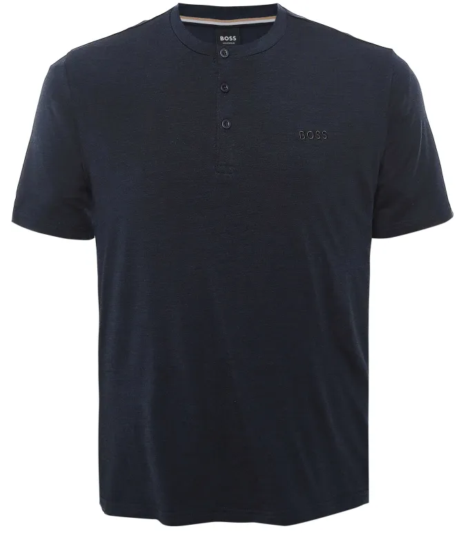 BOSS Merino Henley T-Shirt