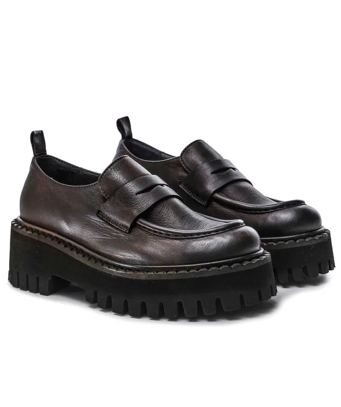 Lofina Chunky Brogue Loafers