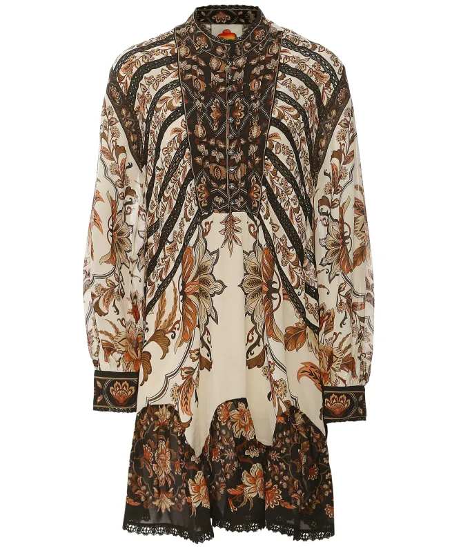 FARM Rio Majestic Garden Lace Mini Dress