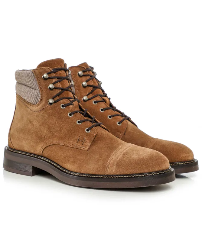 Hackett Suede Lace-Up Egmont Boots