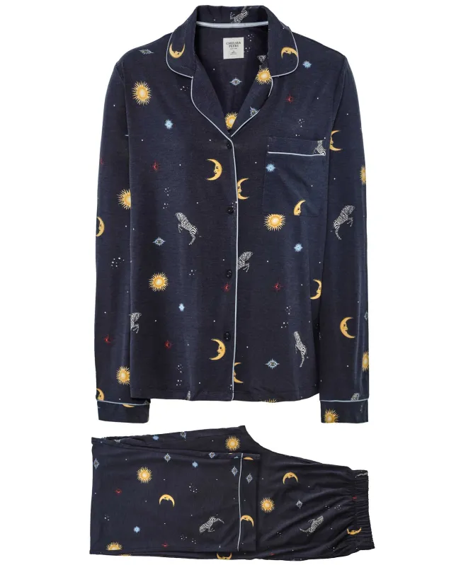 Chelsea Peers Celestial Zebra Long Pyjamas