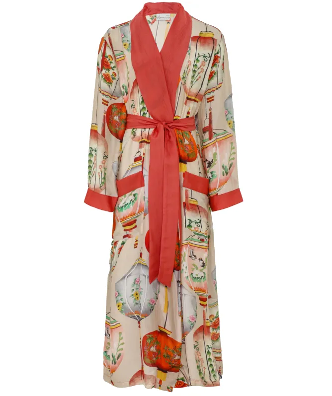 One Hundred Stars Lanterns Red Gown