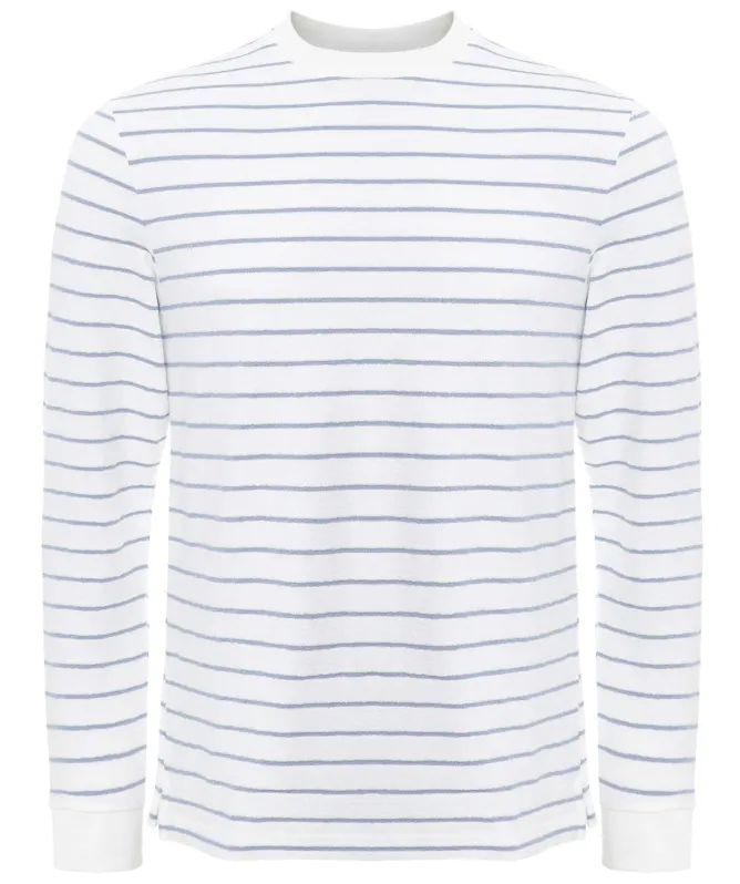 unfeigned Long Sleeve Terry Striped T-Shirt