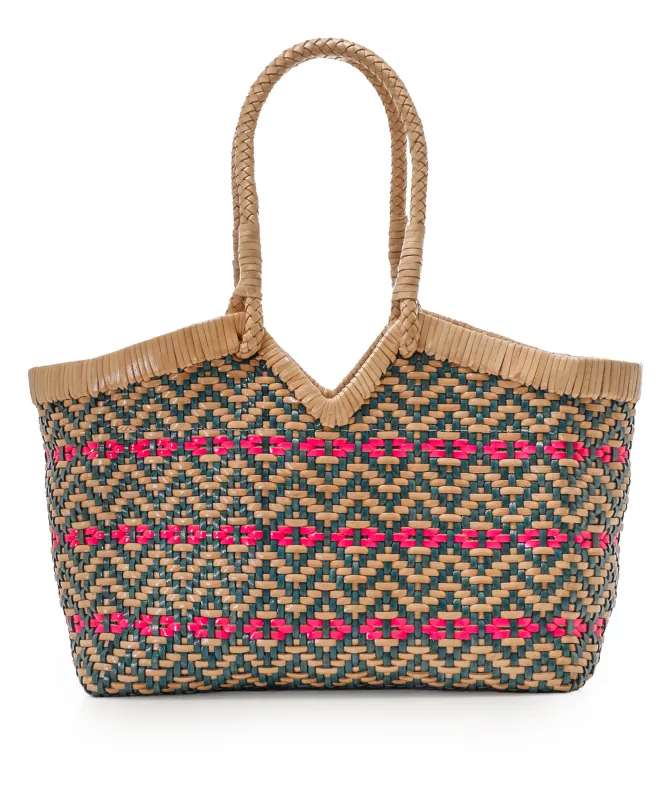 Vipera Crudelia Flower Woven Tote