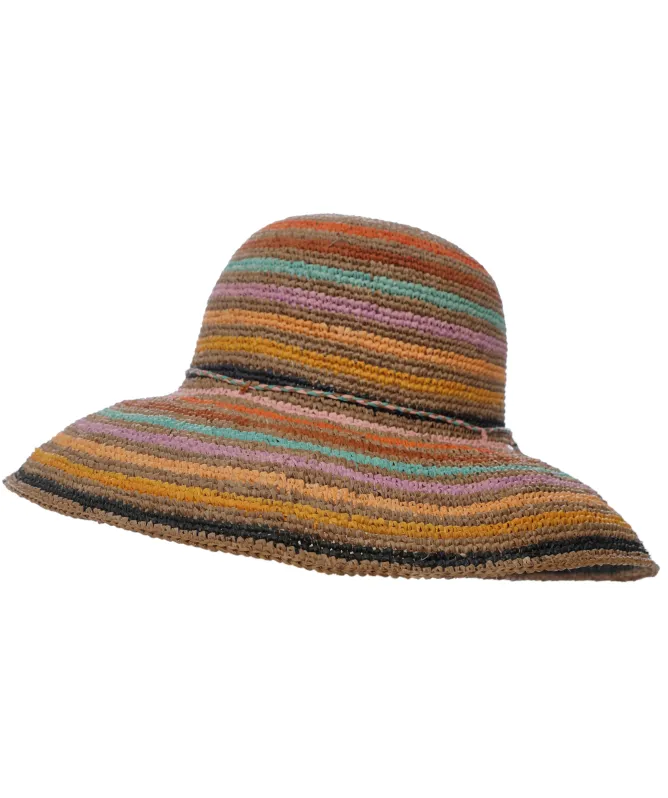 Rabarany Raffia Wide-Brim Hat