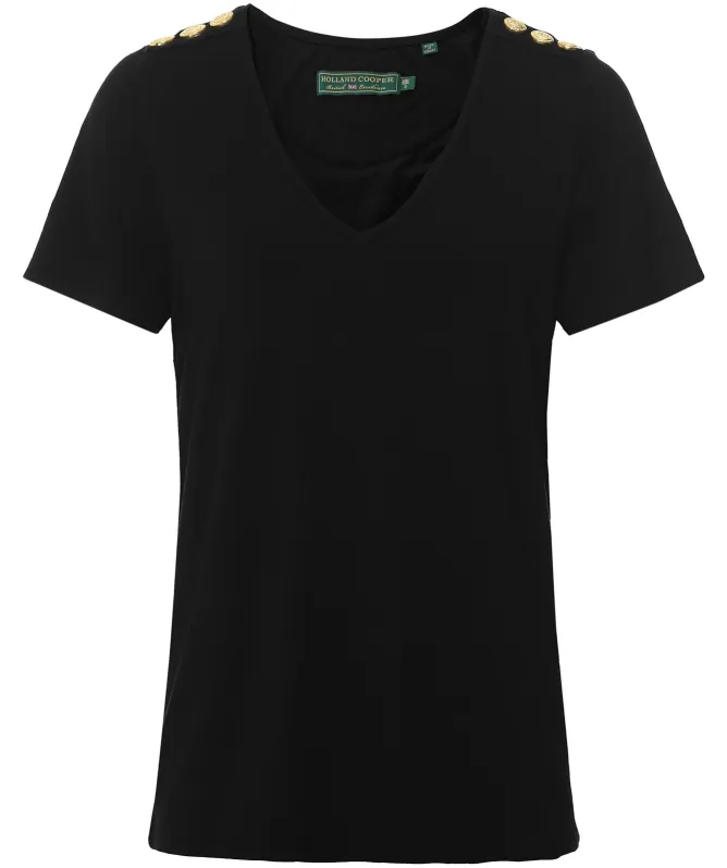 Holland Cooper Relax Fit V-Neck T-Shirt