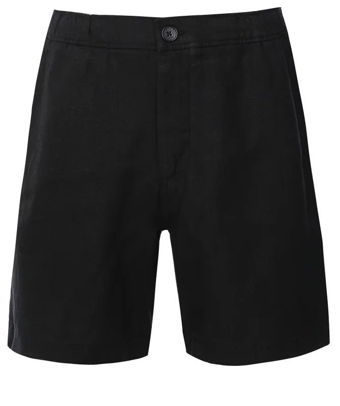 Wax London Washed Linen Kurt Shorts