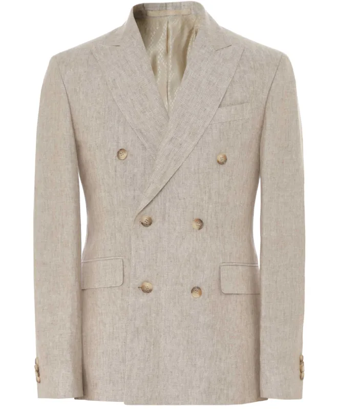 Sand Star Double-Breasted Jacket