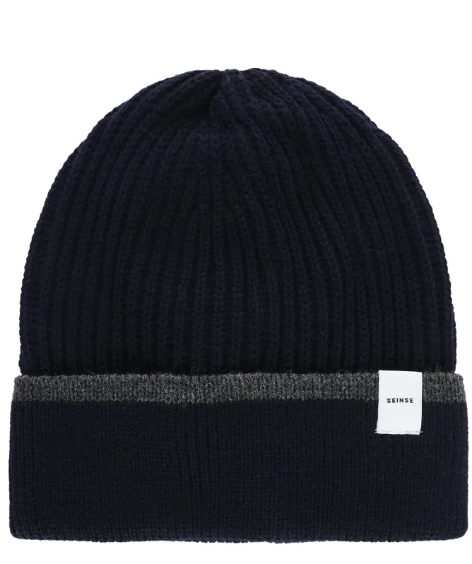 Seinse Rib Knit Tipped Beanie