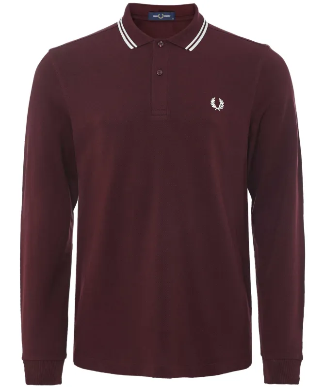Fred Perry Long Sleeve Twin Tipped Polo Shirt