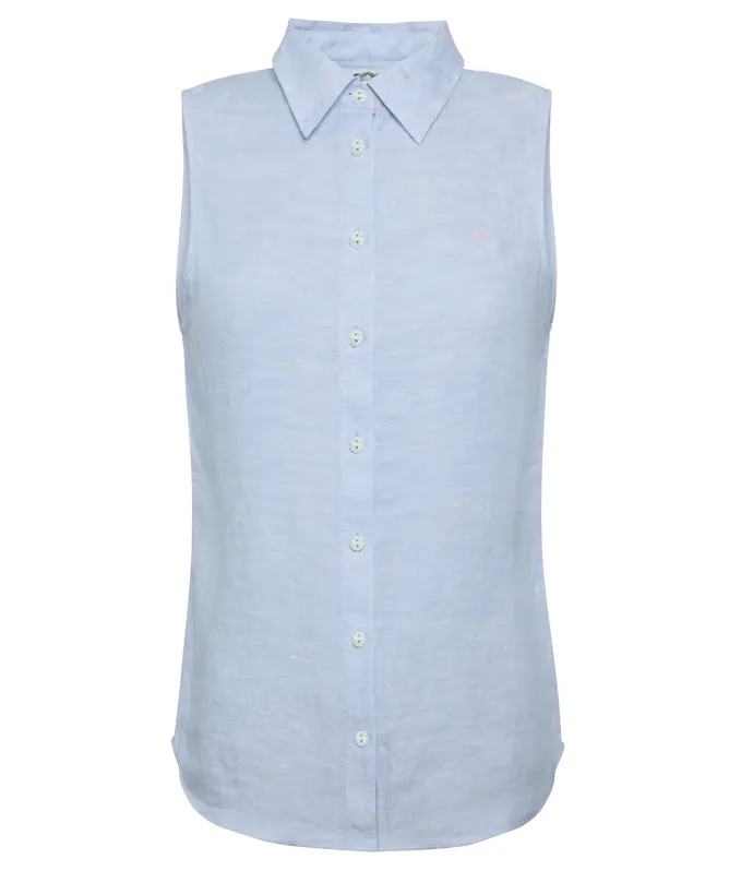 Holland Cooper Sleeveless Amalfi Linen Shirt