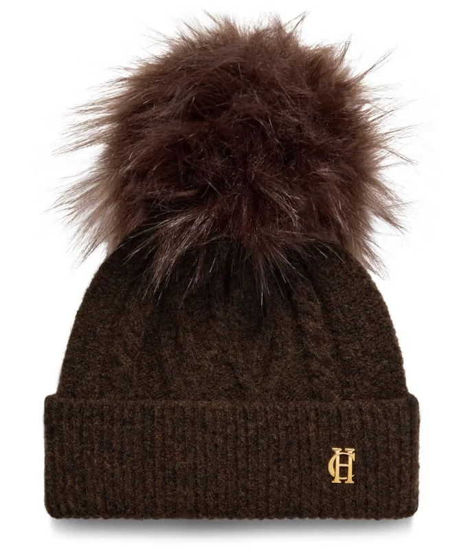 Holland Cooper Sloane Cable Bobble Hat