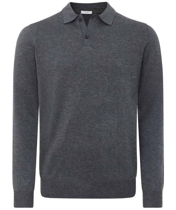 Seinse Knitted Long Sleeve Polo